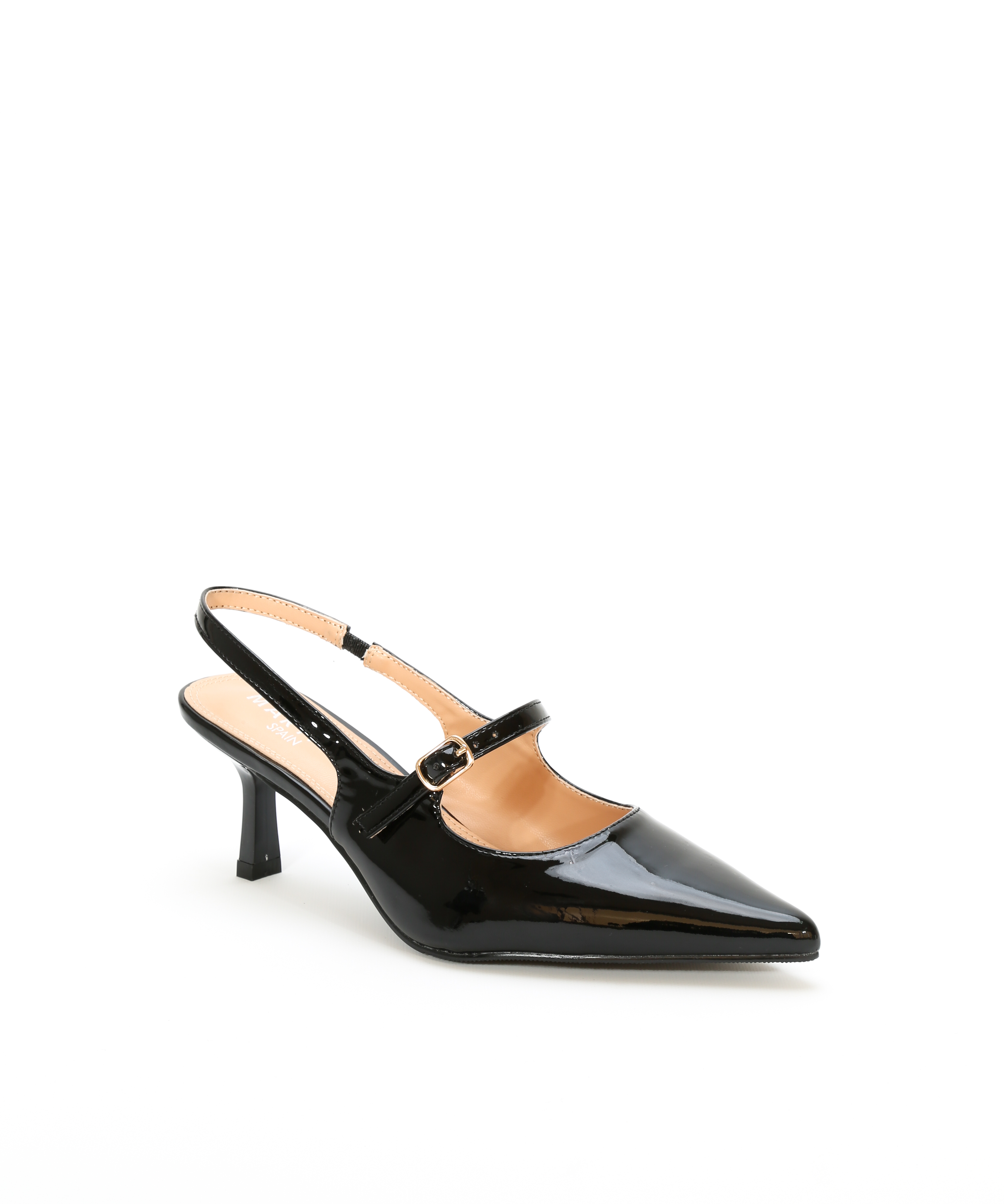 Zapato tac&oacute;n destalonado hebilla image number null